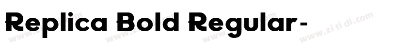 Replica Bold Regular字体转换
